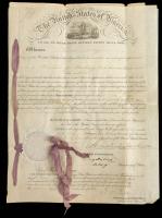 Andrew Jackson Patent Signed as President, 1835