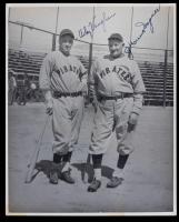 Arky Vaughn and Honus Wagner: Two Legendary Pittsburgh Pirates signed Vintage Black & White Double Weight Photo