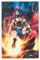 "Wonder Woman: Goddess of Truth" by Jim Lee & Colorist Alex Sinclair. Limited Edition of Only 100 Gicles on Canvas