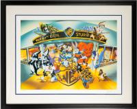 Joyous Artist Signed Framed Litho "Bean Bag Mania" Signed by Hector Martinez. Very Scarce