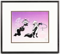 Authentic Sericel of Pep&Atilde;&copy; Le Pew and Penelope "Pep&Atilde;&copy; Le Pew Loves You". Colorful and charming sericel from Pep&Atilde;&copy; Le Pew Lo