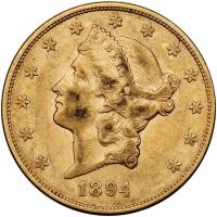 1894-S $20 Liberty VF20