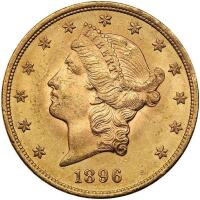 1896 $20 Liberty PCGS MS63