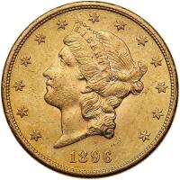1896-S $20 Liberty PCGS MS60