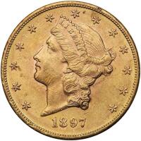 1897 $20 Liberty PCGS MS62