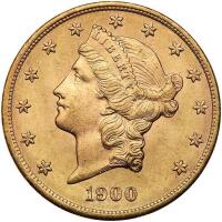1900 $20 Liberty PCGS MS63