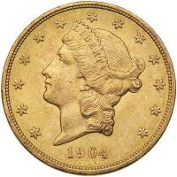 1904 $20 Liberty PCGS MS60