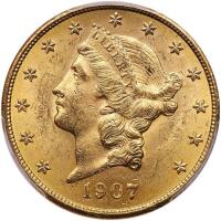 1907 $20 Liberty PCGS MS62