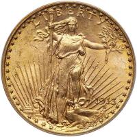 1913 $20 St. Gaudens PCGS MS63