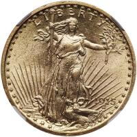 1915 $20 St. Gaudens NGC MS63