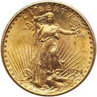 1924 $20 St. Gaudens PCGS MS64