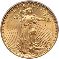 1925 $20 St. Gaudens PCGS MS63