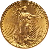 1926 $20 St. Gaudens ANACS MS62