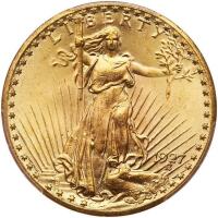 1927 $20 St. Gaudens PCGS MS66