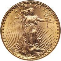 1927 $20 St. Gaudens NGC MS64