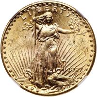 1927 $20 St. Gaudens NGC MS62