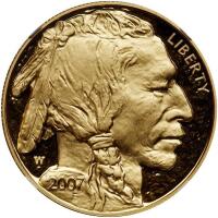 2007-W. $50.00 Gold Buffalo .9999 Fine 1 oz. NGC PF70 UC