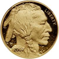2009-W. $50.00 Gold Buffalo .9999 Fine 1 oz. NGC PF70 UC