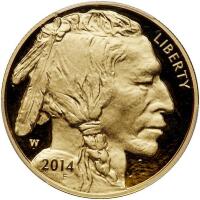 2014-W American Buffalo $50 Gold Coin PCGS PF70 DC