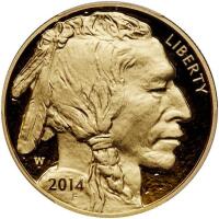 2014-W American Buffalo $50 Gold Coin PCGS PF70 DC