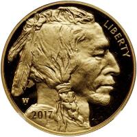 2017-W $50.00 Gold Buffalo .9999 Fine 1 oz. NGC PF70 UC
