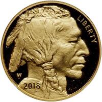 2018-W. $50.00 Gold Buffalo .9999 Fine 1 oz. NGC PF70 UC