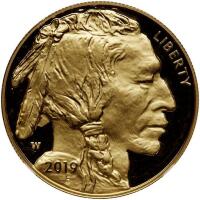 2019-W. $50.00 Gold Buffalo .9999 Fine 1 oz. NGC PF70 UC