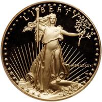 1986-W. $50.00 American Gold Eagle PCGS PF70 DC
