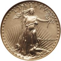 1986. $50.00 American Gold Eagle NGC MS70