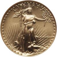 1987. $50.00 American Gold Eagle NGC MS70