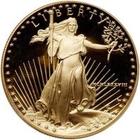 1988-W. $50.00 American Gold Eagle PCGS PF70 DC