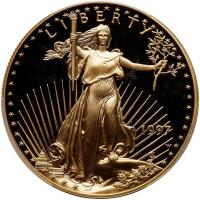 1997-W. $50.00 American Gold Eagle PCGS PF70 DC