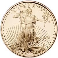 2000-W Gem Proof American Eagle $25 Gold Coin