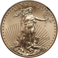 2019. $50.00 American Gold Eagle NGC MS70