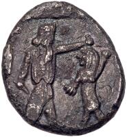 Phoenicia, Sidon. Time of Baalshallim I-Ba&acirc;&euro;&trade;ana. Silver 1/2 Shekel (6.32 g), ca. 425-402 BC