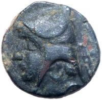 Parthian Kingdom. Artabanos I (Arsakes II). &Atilde;&dagger; Dichalkon (3.66 g), 211-185 BC VF