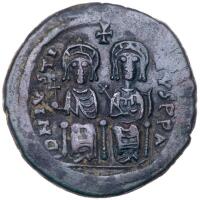 Justin II. &Atilde;&dagger; Follis (13.54 g), 565-578 EF