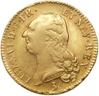 France. Double Louis d'or au buste nu, 1789-T (Nantes) PCGS AU55