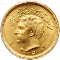 Iran.1 Pahlevi, SH 1353 (1974) PCGS MS66