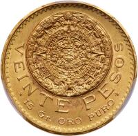 Mexico. 20 Pesos, 1959 PCGS MS65