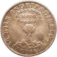 WITHDRAWN - Chile. Peso, 1822-So FI PCGS AU50