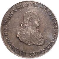 Colombia. Silver Proclamation Medal, 1808 PCGS EF45