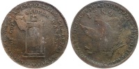 "1789" Mott token. Plain edge, thick planchet. PCGS VF35