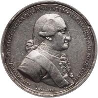Mexico. Silver Proclamation Medal, ND (1789) PCGS EF