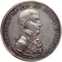Mexico. San Francisco Ixtlahuaca. Silver Proclamation Medal, 1809 PCGS EF45