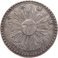 Peru. Proclamation (4 Reales) Medal, 1836 PCGS EF45