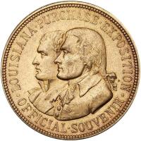 1904 Louisiana Purchase Exposition Official Souvenir Bronze Medal Unc
