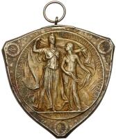 Louisiana Purchase Exposition Triangle Silvered Medal, 1904 PCGS About Unc