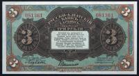 Russia. China, Russo-Asiatic Bank. Consecutively Number Pair of Notes: 3 Rubles, 1917 Harbin