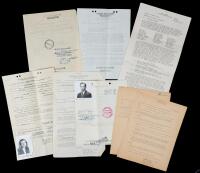 Bernhard Hohmann: Important Personal Documents Detailing Luftwaffe Scientists Admission into America in 1945, "Paperclip Special